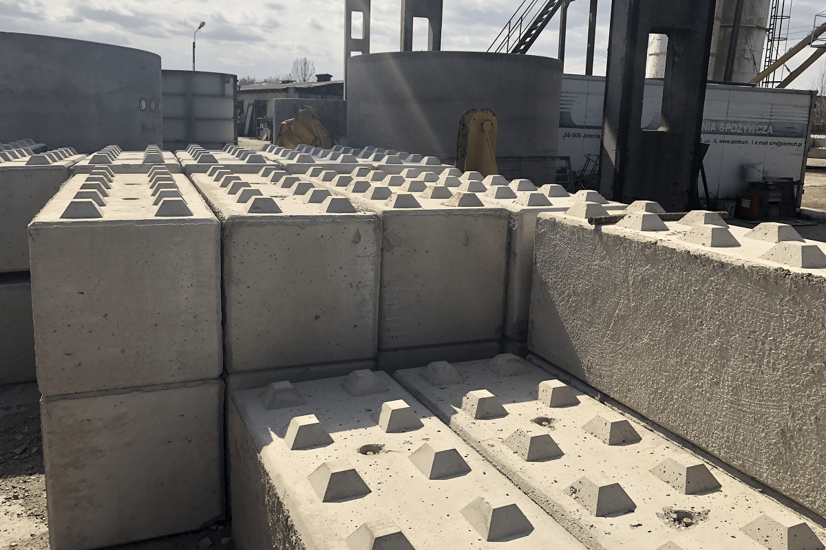 Bloki betonowe lego
